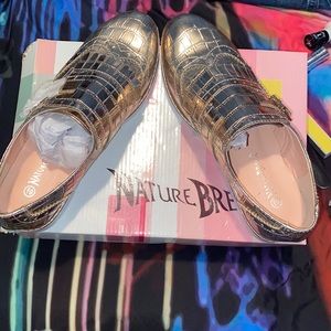 Rose Gold Oxford shoes